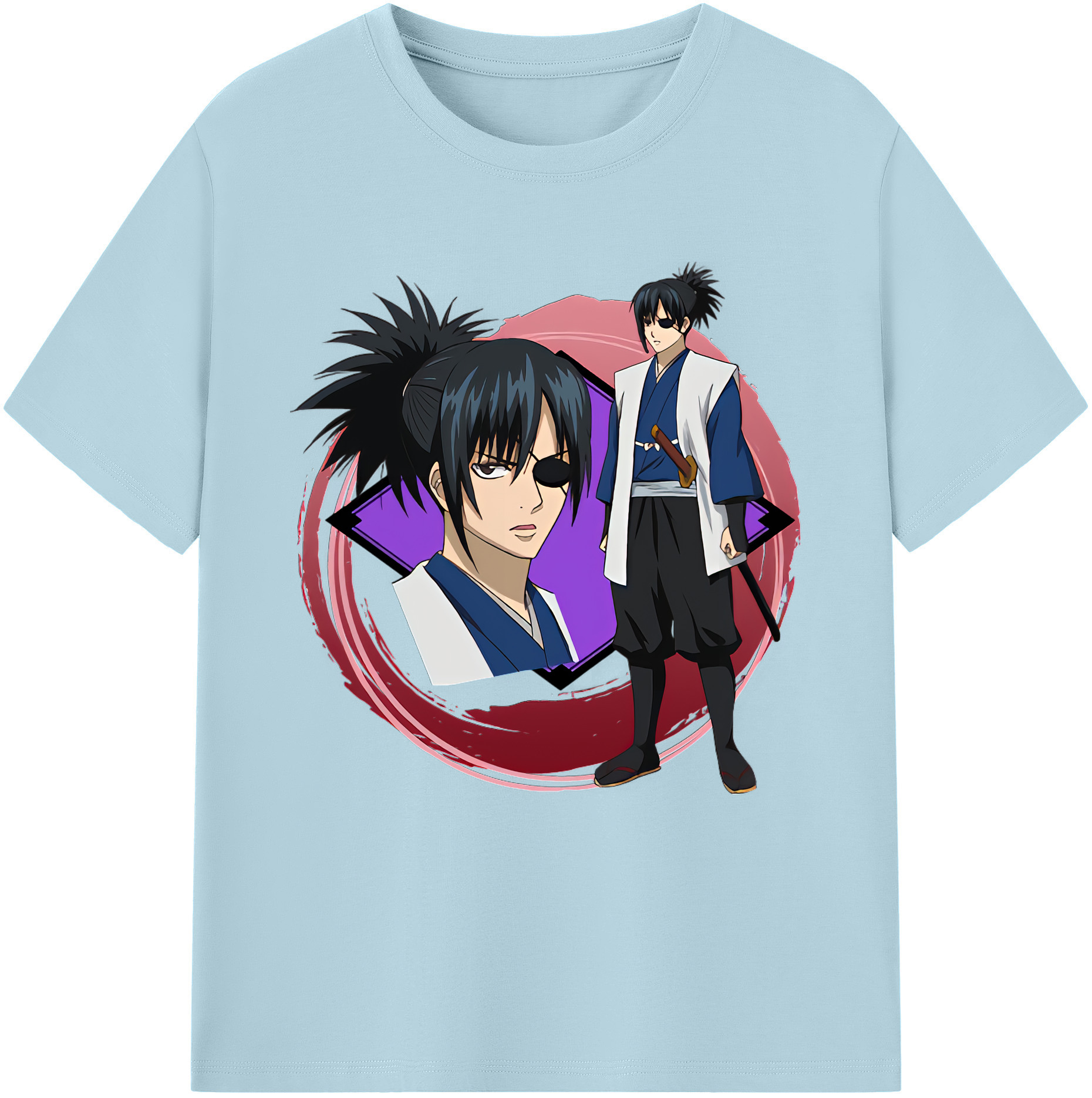 （画像用） ぎんたま 坂田銀時（さかたぎんとき） 神楽 志村新八（しむら しんぱち） GINTAMA Sakata Gintoki Kagura Shimura Shinpachi 綿100％半袖Tシャツ（フロントプリント）
